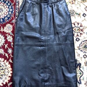 Vintage leather skirt